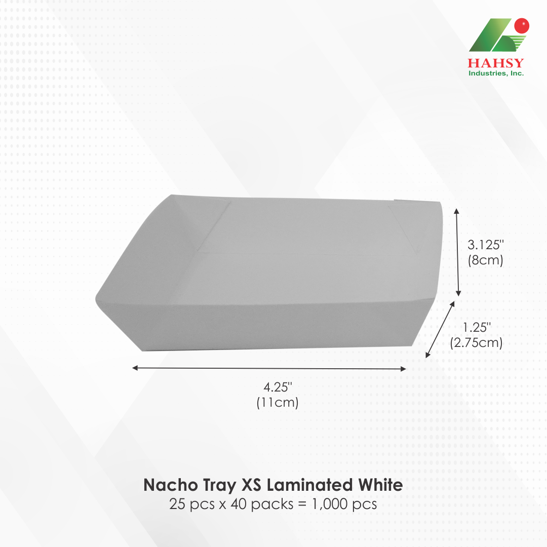 Nacho Tray XS Laminated White