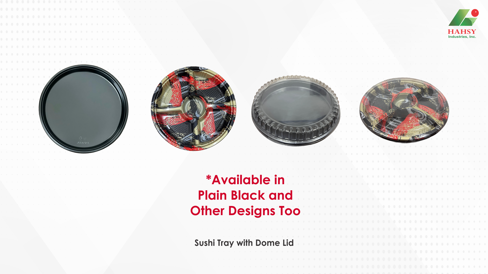 01 Sushi Tray with Dome Lid