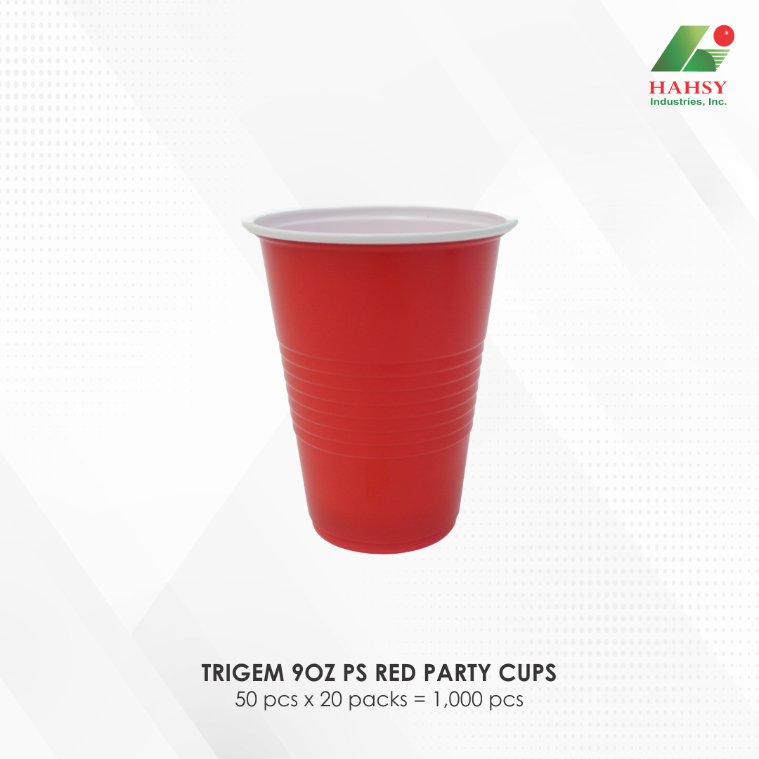 02 TRIGEM 9OZ PS RED PARTY CUPS