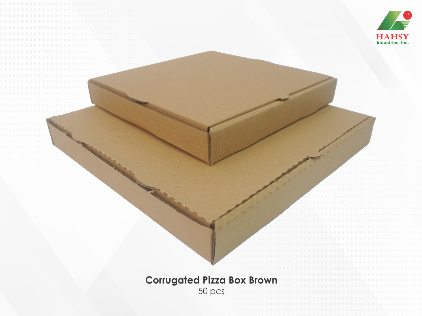 03 Corrugated Pizza Box Brown