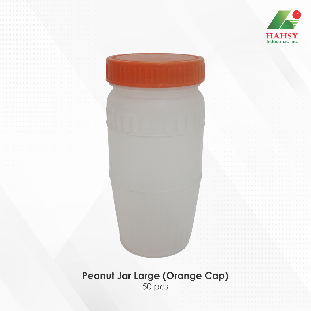 03 Peanut Jar Large (Orange Cap)