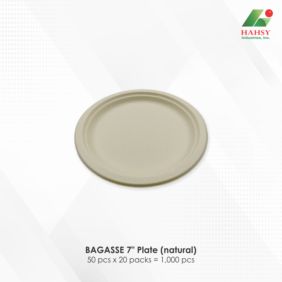 04 BAGASSE 7 Plate (natural)