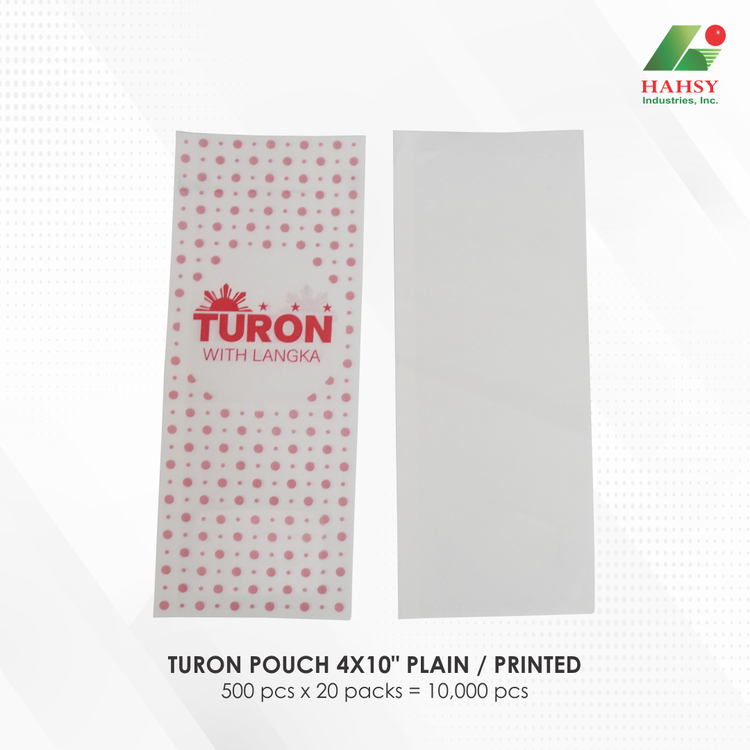 04 TURON POUCH 4X10 PLAIN - PRINTED
