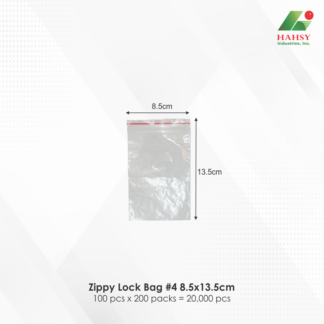 04 Zippy Lock Bag #4 8.5x13.5cm