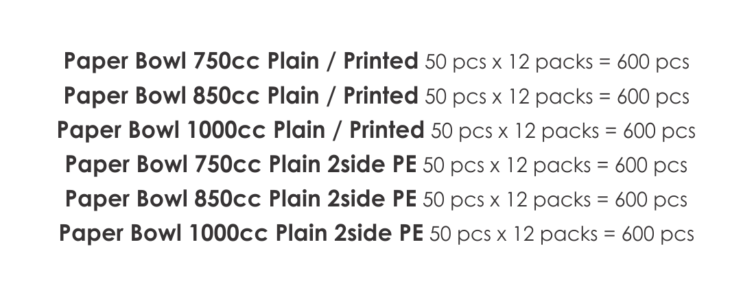 03 PAPER BOWLS (Plain & Printed)