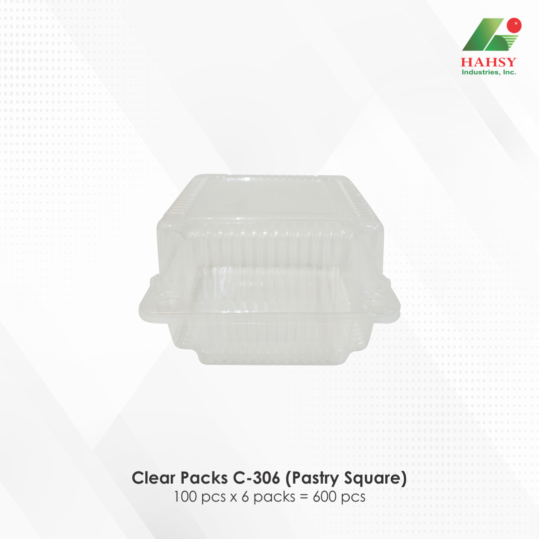 05 Clear Packs C-306 (Pastry Square)