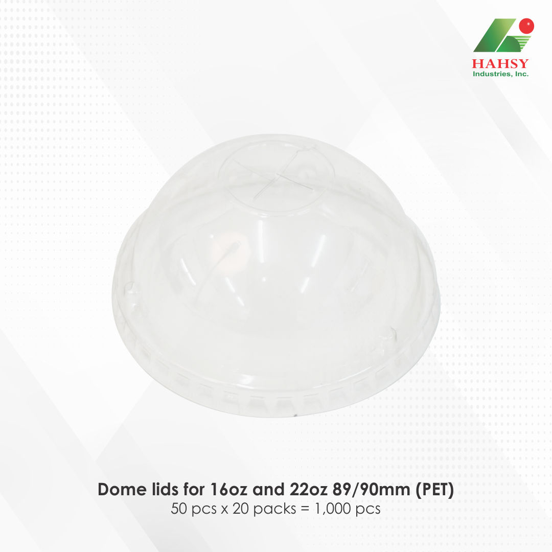05 Dome lids for 16oz and 22oz 89-90mm (PET)