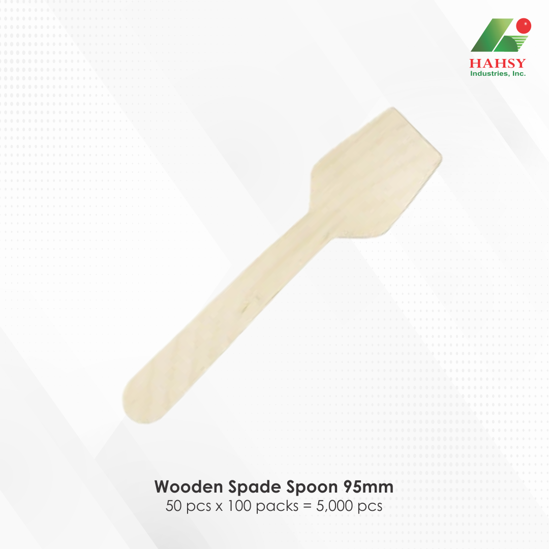 05 Wooden Spade Spoon 95mm