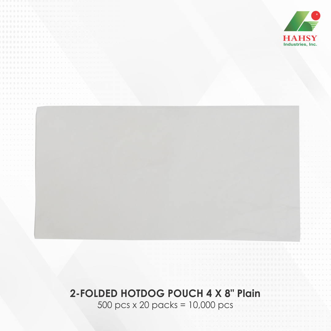 06 2-FOLDED HOTDOG POUCH 4 X 8 Plain