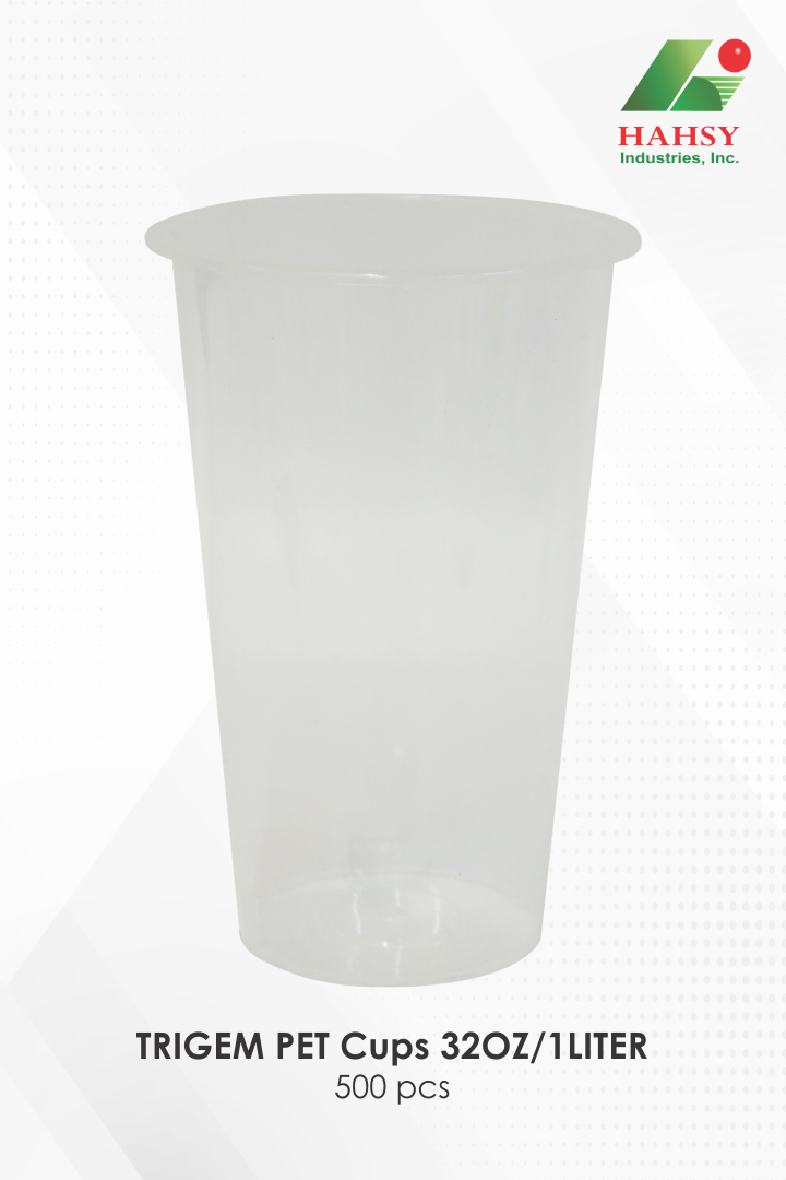 06 TRIGEM PET Cups 32OZ 1LITER