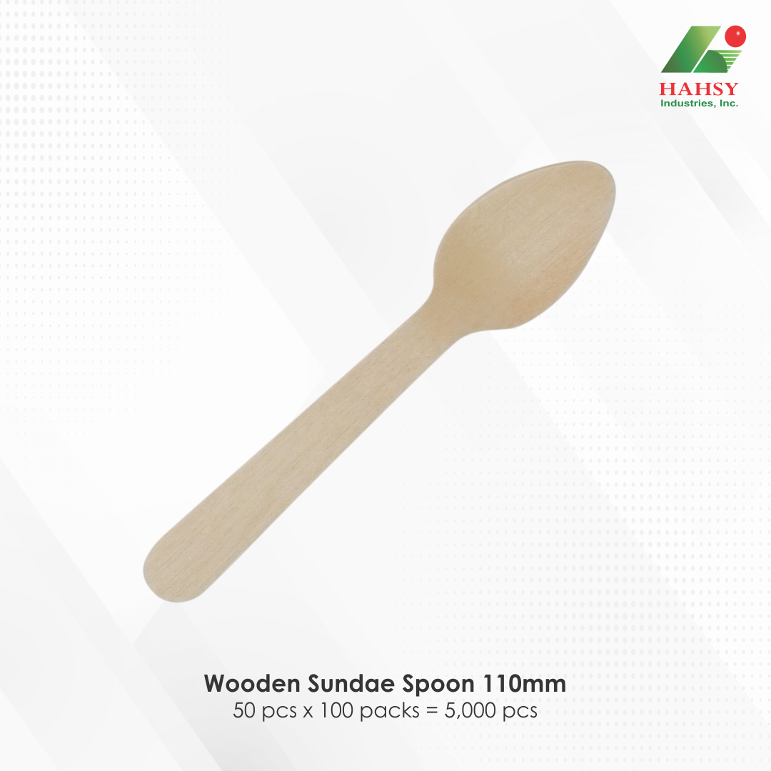 06 Wooden Sundae Spoon 110mm