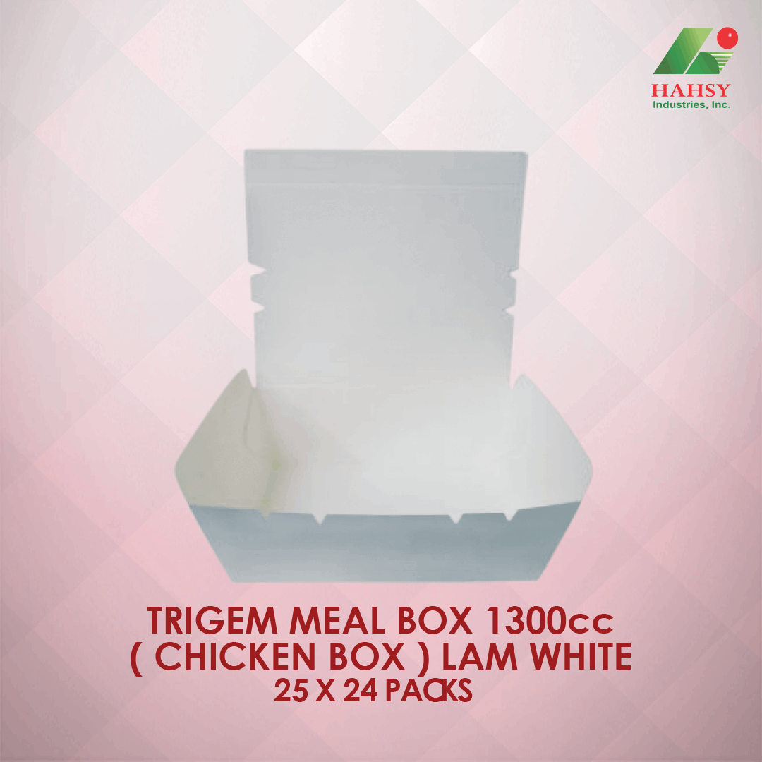 trigem meal box 1300cc chicken box lam white