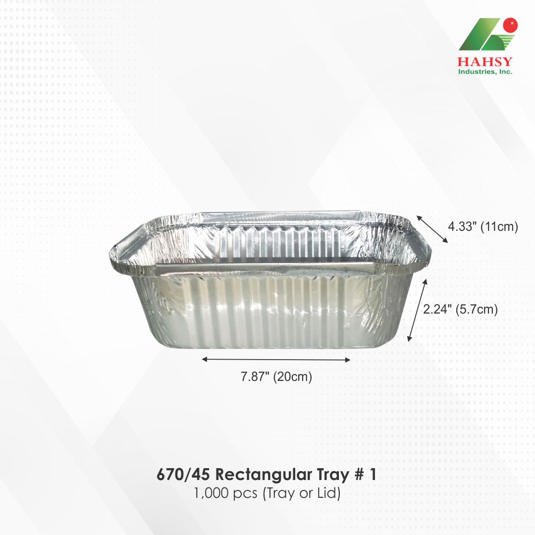 12 670-45 Rectangular Tray # 1