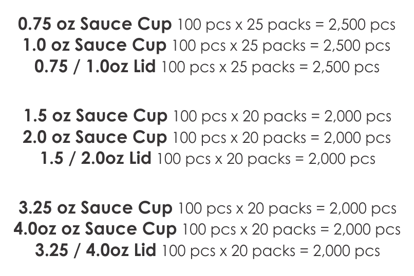 11 Sauce Cup
