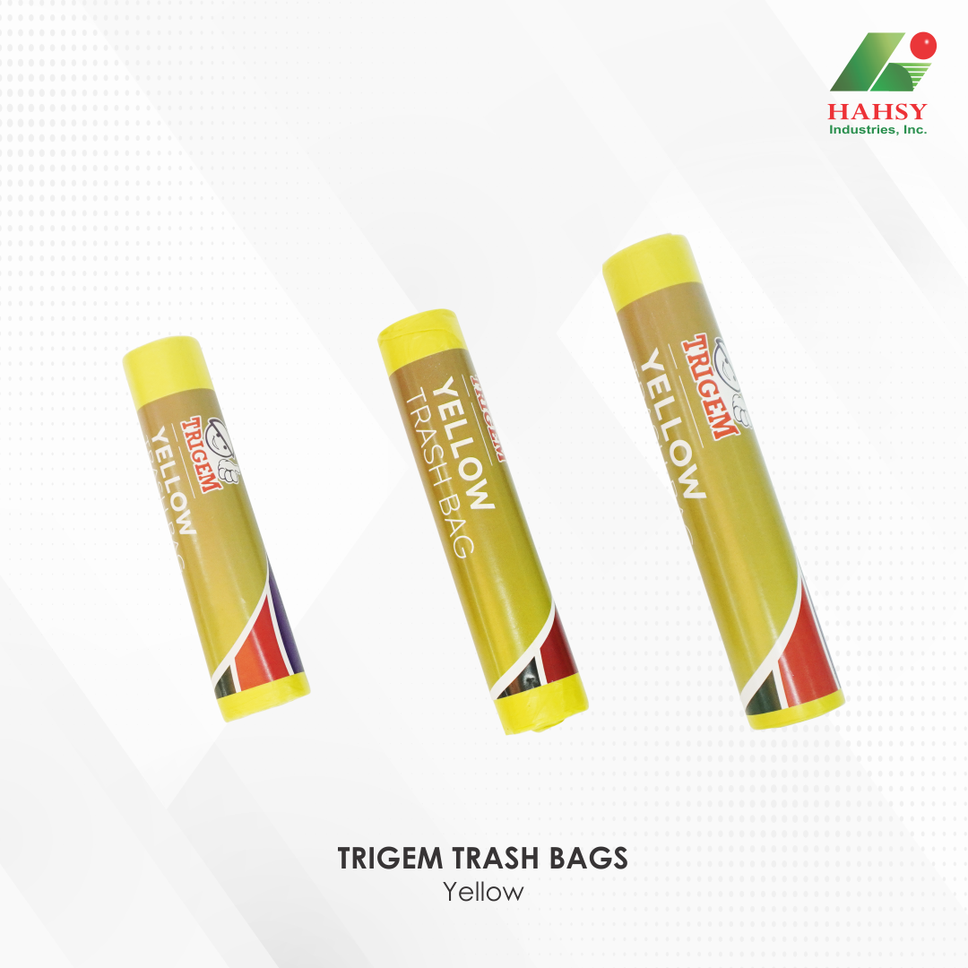 12 TRIGEM TRASH BAGS Yellow