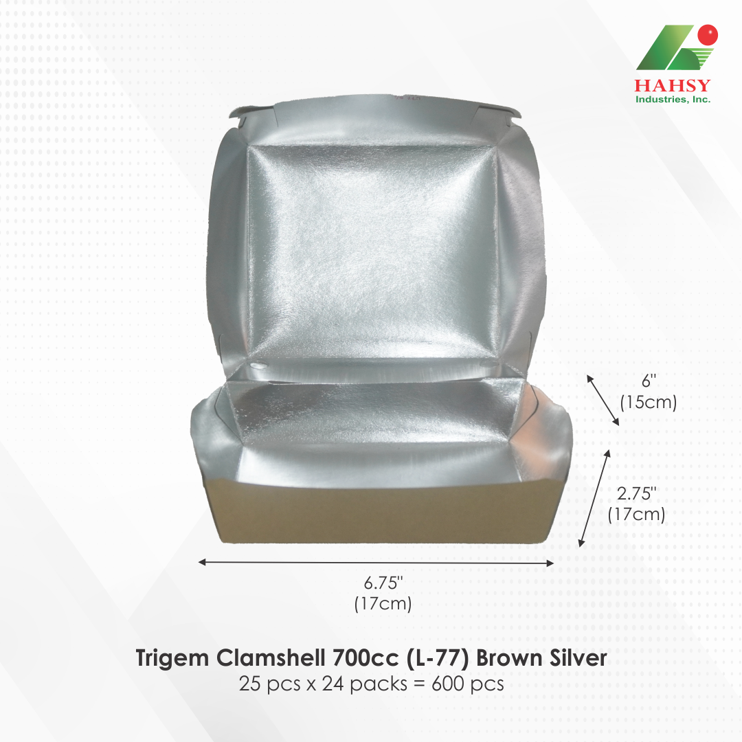Trigem Clamshell 500cc (LB Medium)  Brown Silver
