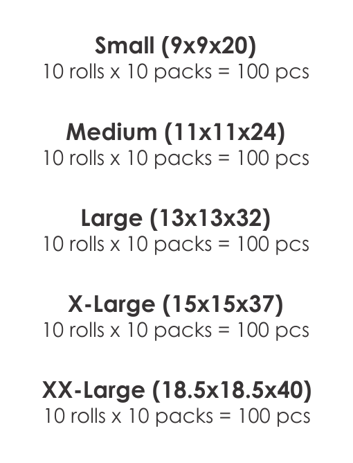 12 TRIGEM TRASH BAGS Yellow
