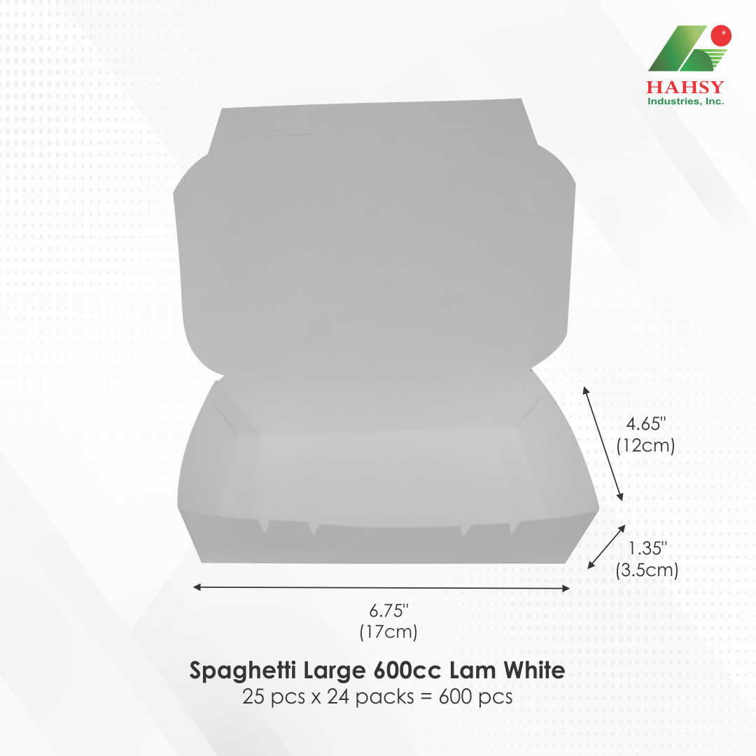 Spaghetti Large 600cc Lam White