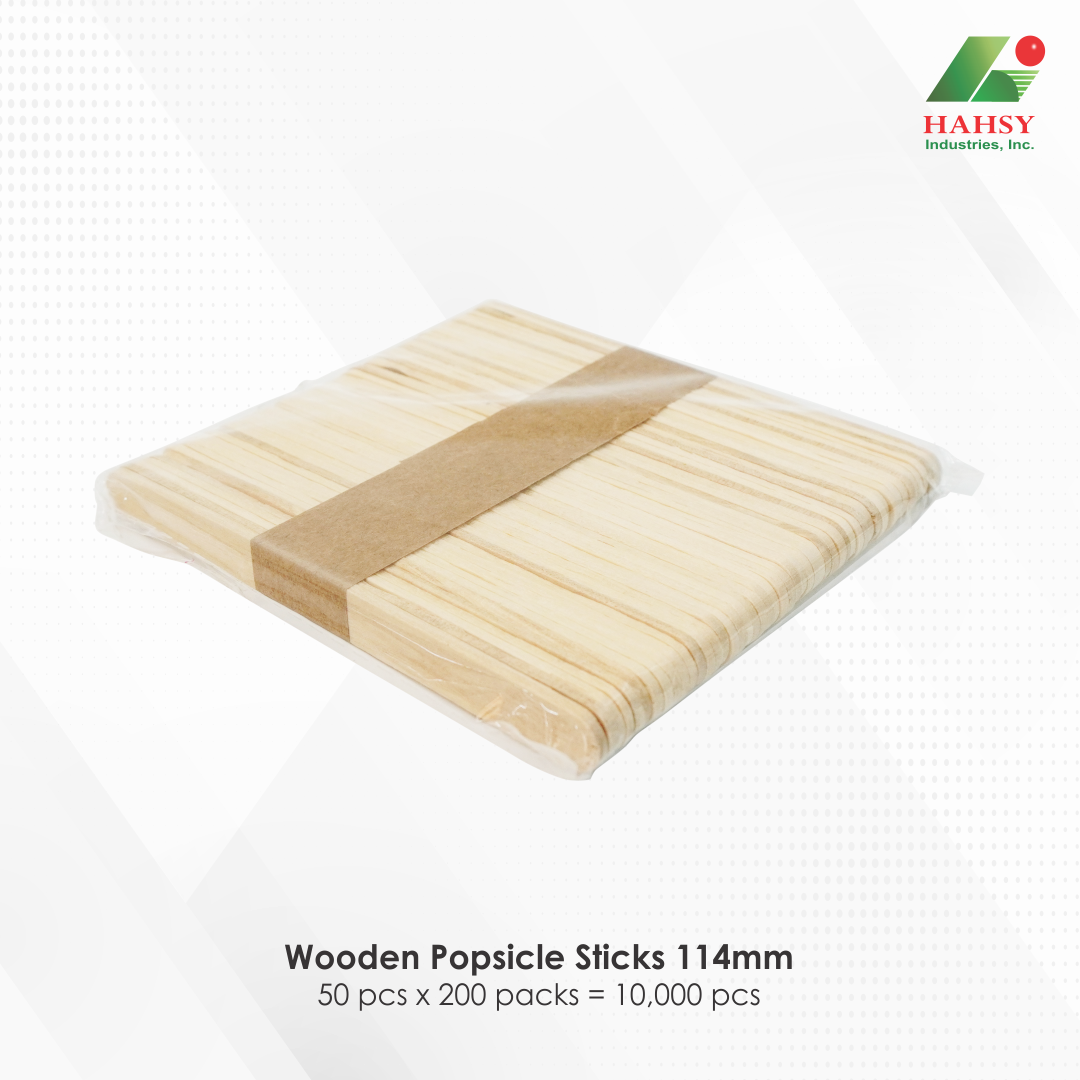 17 Wooden Popsicle Sticks 114mm
