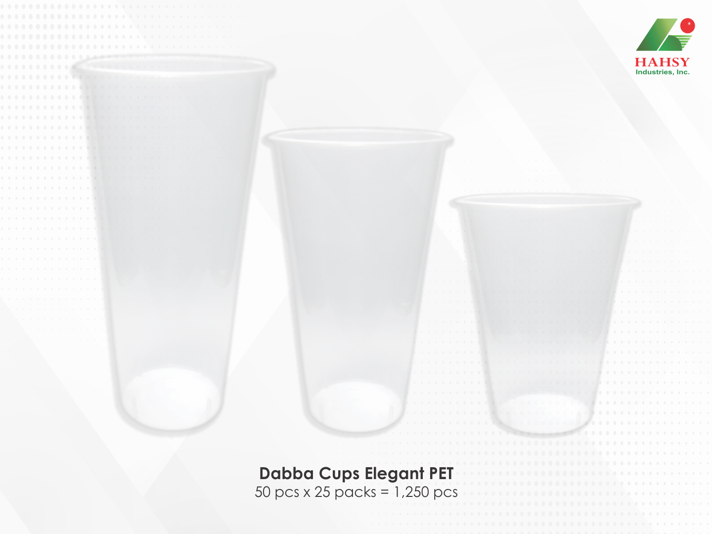18 Dabba Cups Elegant PET