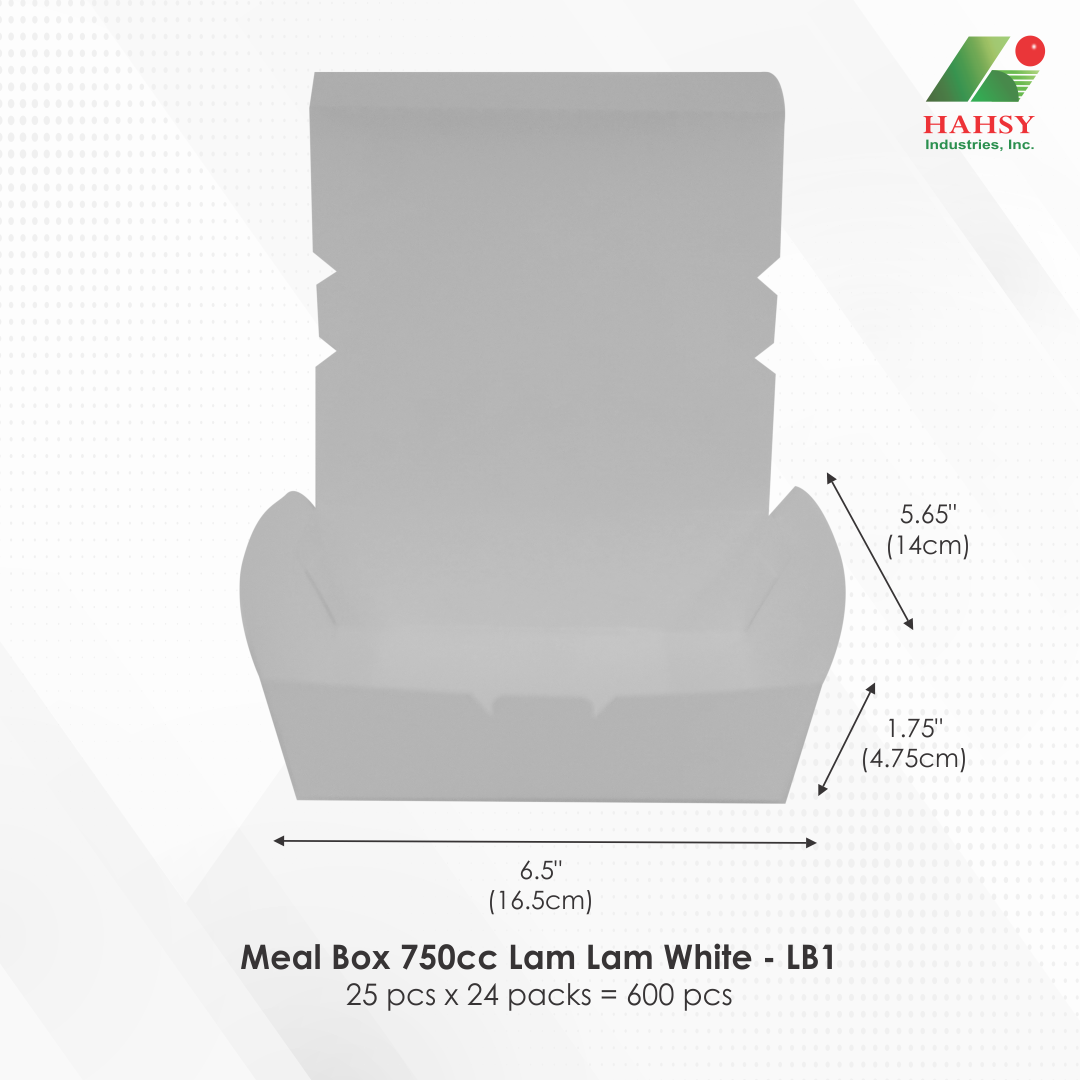 Meal Box 750cc Lam Lam White - LB1