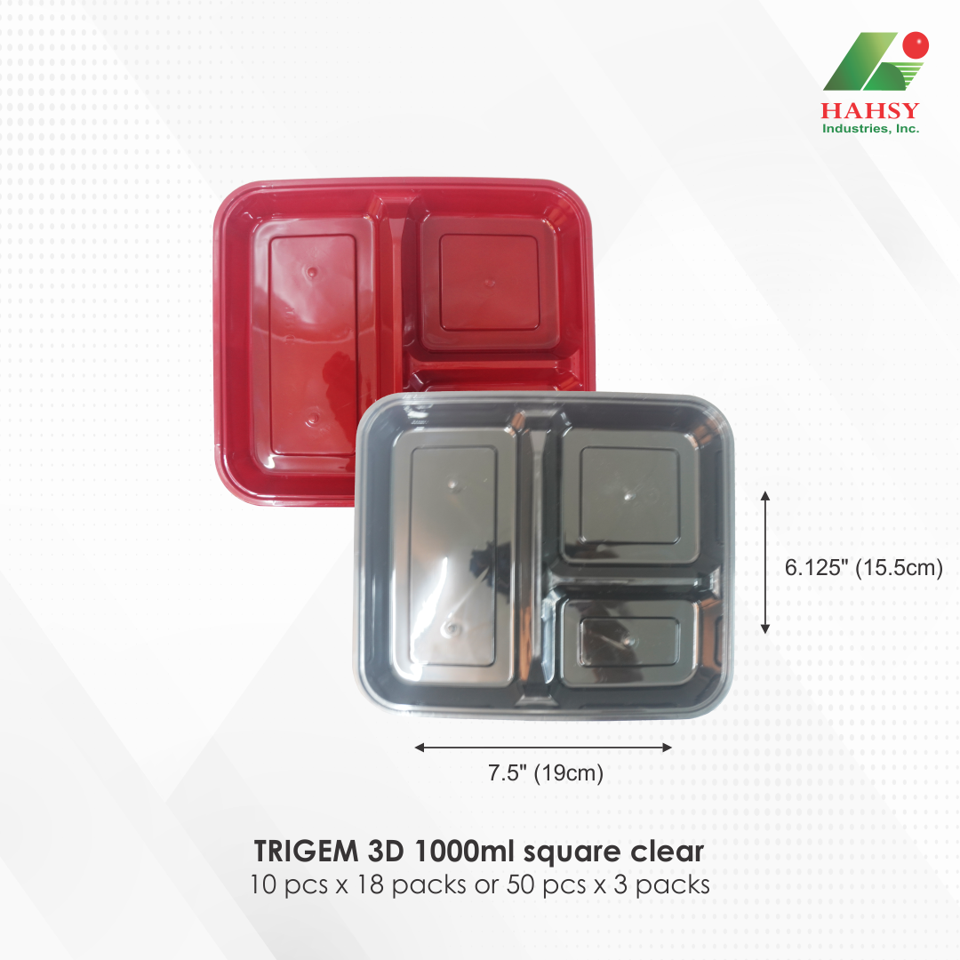 19 TRIGEM 3D 1000ml square clear