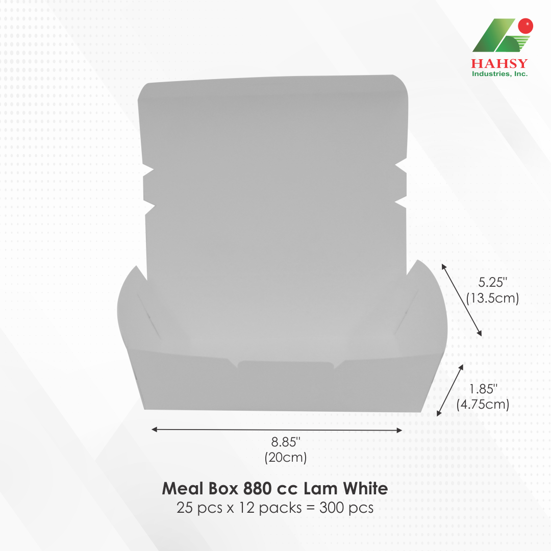 Meal Box 880 cc Lam White