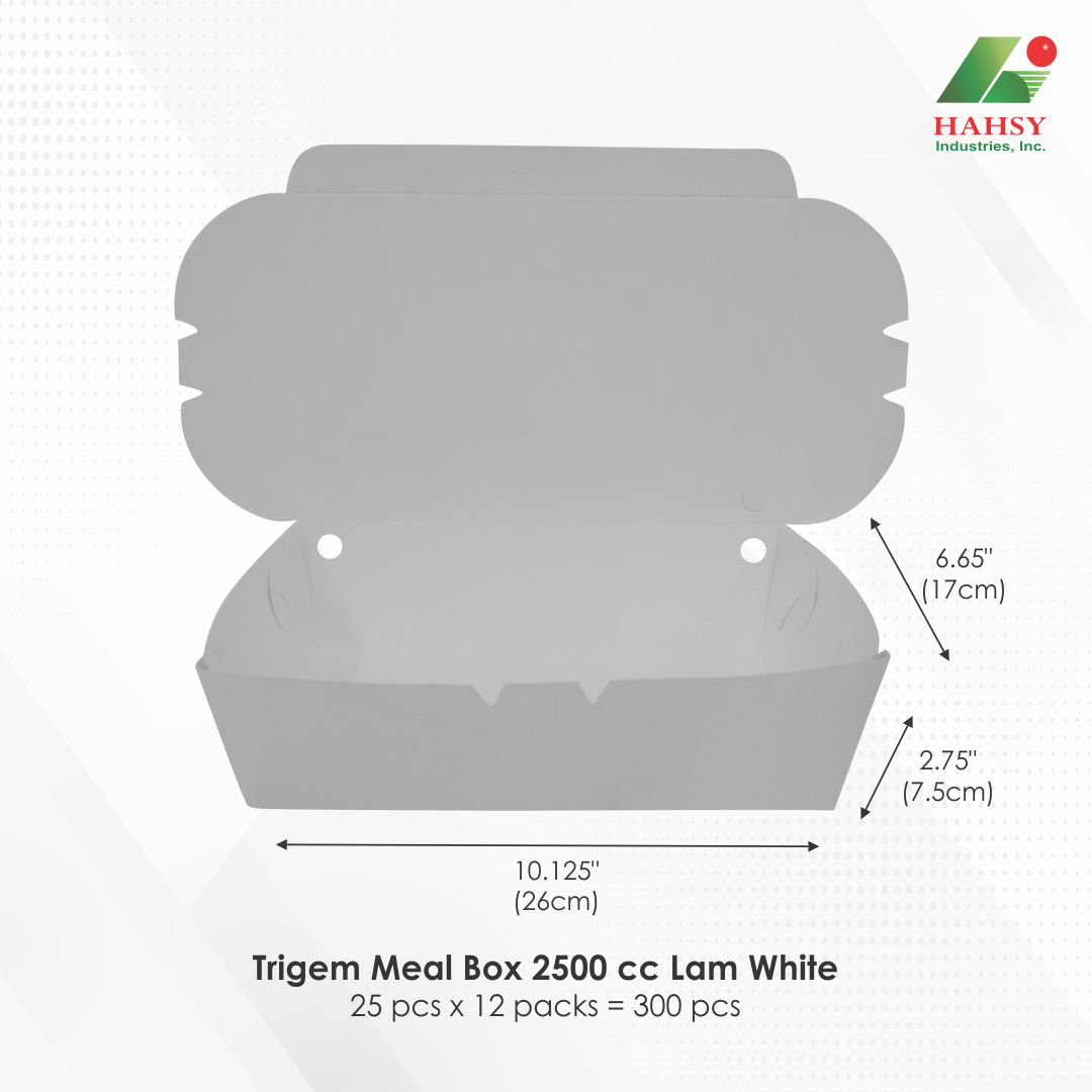 Trigem Meal Box 2500 cc Lam White