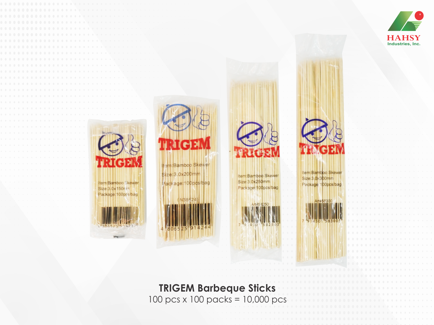 24 TRIGEM Barbeque Sticks