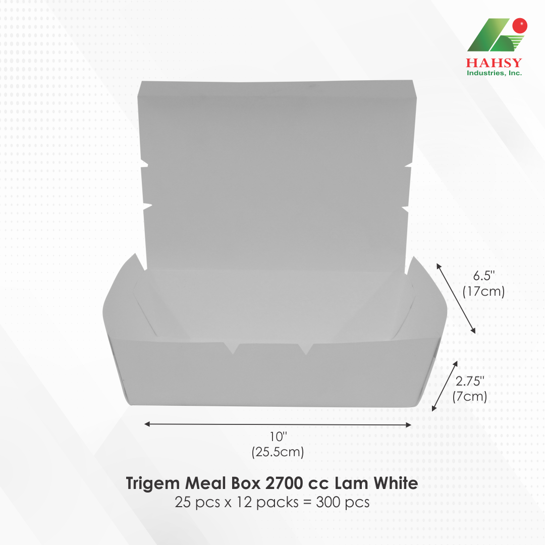 Trigem Meal Box 2700 cc Lam White