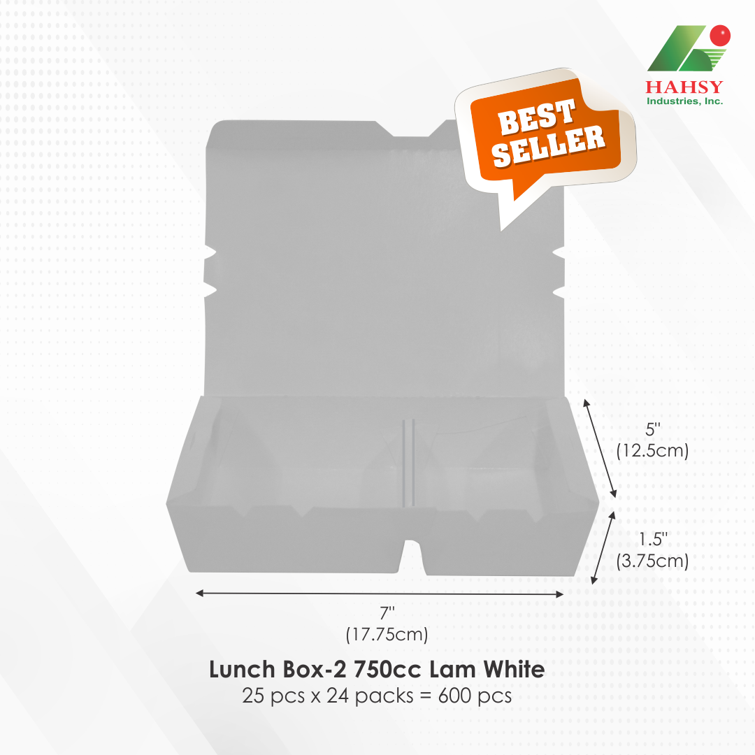 Lunch Box-2 750cc Lam White