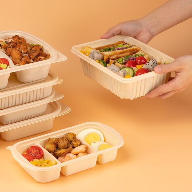 Earthpack Cornstarch Biodegradable Lunch Box