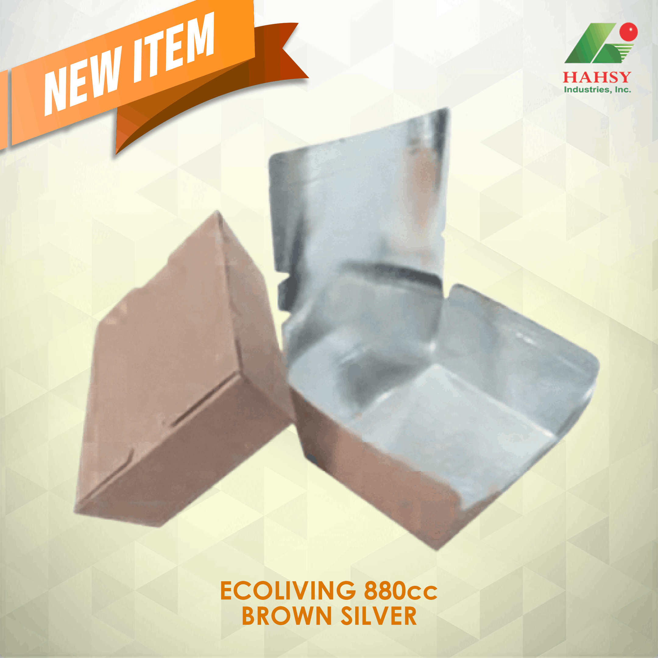 ecoliving 880cc brown silver